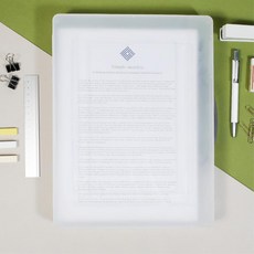 손잡이 문서철 플라스틱 파일케이스 학교서류정리 어린이집 아기그림보관 작업실 병원, 1개