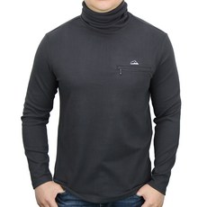 마운티스트 하이넥 극세사터치 베이스레이어 긴팔티 (남) 겨울 방한 이너 긴팔 폴라티셔츠