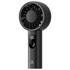 Aecooly 휴대용 선풍기 저소음 미니 무선 초경량 핸디 출퇴근 손선풍기, 블랙, PE01
