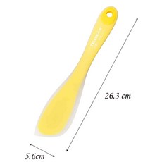 糖軒町 硬式耐熱矽膠刮刀(黃)(紫) 耐熱刮刀, 1個, 黃色, 黃色