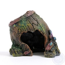 웬카 은신처 어항 나무통 장식 B4