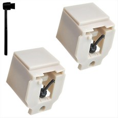 교체 스타일러스 ATN3600L AT-LP60 턴테이블 페노 그래프 플라 텐스 펠러 레코드 플레이어 용 비닐 레코드 플레이어 바늘, 2pcs, 하얀색, White 2Pcs