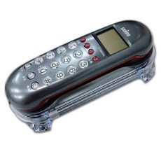 全新原廠，保固一年〔家電王〕聲寶 SAMPO 壁掛式 室內有線電話 HT-B907WL，小巧 來電顯示 免電池 底座發光, 灰