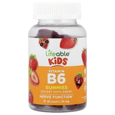 몸관리하세요 겨울입니다 Lifeable 어린이용 비타민B6 구미젤리 딸기 50mg 구미젤리 60개 특별관리진행, Lifeable어린이용비타민B6구미젤리딸기맛구미젤리60