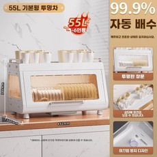 식기 그릇 식기살균건조기 대용량 배수 방지 화이트 기 기능 보관 방진 물기 밀폐형, G. 밀폐 방진 물빠짐