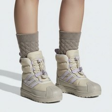 아디다스 키즈 유아 아동 주니어 슈퍼스타 360 20 부츠 알루미늄 ID4048