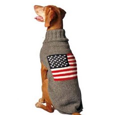 Chilly Dog 미국 국기 강아지 스웨터 XL, Chilly Dog 미국 국기 강아지 스웨터, XL