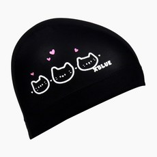 XBL-5225 럽냥이 메쉬 수모, 1개, BLK