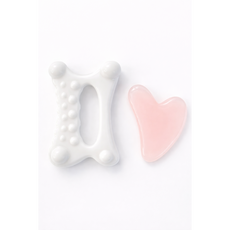 보스가테 얼굴 바디 두피 림프순환 페이스괄사 + 하트괄사 1세트, 바디+쿨핑크하트, 1개