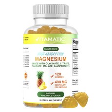 Vitamatic 鎂軟糖 鳳梨口味, 1個, 120顆