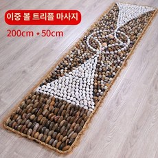지압발판 지압매트 지압 매트 맨발걷기 발지압판 자갈, 200x50 중간 옥스포드 러버 B, 1개