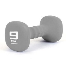 모아샵 아이워너 네오프렌 사각 덤벨 아령 그레이 9kg 1P 가정용아령 근력운동