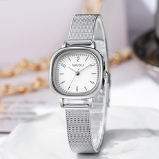簡約時尚輕奢女士手錶 氣質鏈條石英錶 防水靜音考試學生手錶