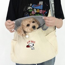 패리스독 피너츠 올스마일 슬링 - 아이보리/이동가방, 1개