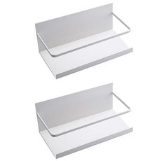 리빙픽 주방용 냉장고 초강력 자석 선반, 2개, 화이트 2개, 화이트
