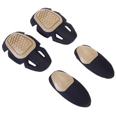 무릎 팔꿈치 보호대 삽입형 스트랩리스 보호 장비 훈련용 위장복, 2. Four-piece set-KQ, 1개