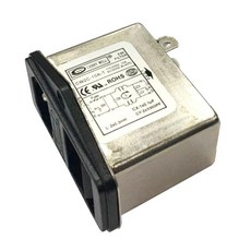 GHSHOP EMI RFI 필터 AC 250V 10A CW2C-10A-T 억 제기 전력선 잡음 필터, 실버, 1 조각, 1 조각