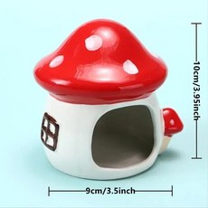 햄스터 하우스 애완동물 케이지 토끼 서식지 제품 도자기 기니피그 쥐, 1개