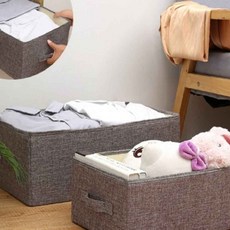 패브릭 옷 장난감 정리함 수납함 접이식 리빙박스, 1개