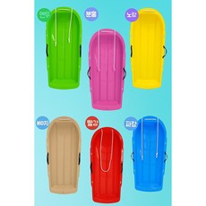 [와이피피] 국내생산 눈썰매 1인용 2인용 잔디 갯벌 얼음 썰매, 분홍, 1개