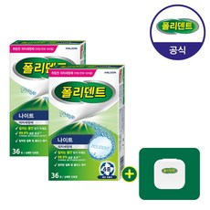 폴리덴트 취침전 틀니세정제 36정, 36개입, 2개