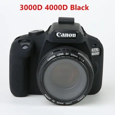 부드러운 실리콘 갑옷 카메라 케이스 Canon EOS 5D2 6D, 23 3000 4000D Black