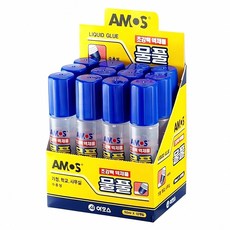 물풀 50ml 12개입 접착제 점착 제 스티커 글루 클리어 풀 문서 용도 수용성 용기, 본상품