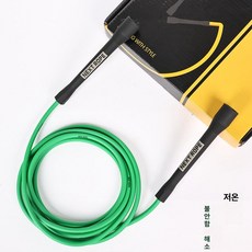 6mm 실심 PVC 줄넘기 프리스타일 복싱 훈련용 롱핸들 유산소 운동 무거운 줄넘기 다이어트 6mm 실리콘, (소프트 로프) 다크그린, 1개