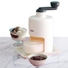 홈메이드 가정용 빙수기 수동 팥빙수 얼음분쇄기 눈꽃빙수 만들기 제빙기, 1개, 상세페이지 참조