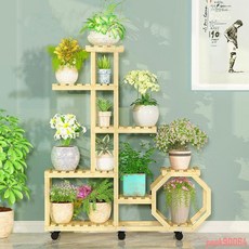 多層可移動花架，室內外客廳陽台花盆置物架，加厚加粗, A款碳色