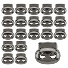 코드락 스토퍼 끈조절 의류 가방 후드 스토퍼-07 돼지코 스토퍼, 20개, 흑니켈(대)