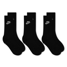 NIKE LOGO印花中筒襪 黑色 3入