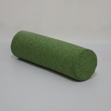 소파머리베개 원통형 등받이쿠션 목보호 허리보호대, 면마혼방-그래스그린