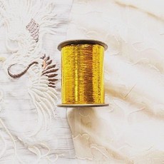 桃園出貨-金銀綫金絲綫扁金絲綫空心亮絲彩綫金綫銀手工編織編織diy手工, 金絲線   寬約0.3mm, 1個