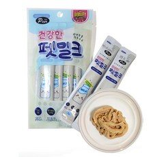 강아지 짜먹는 펫밀크 실온 4개입 1P 스틱 간식 우유 장건강 고양이 스틱간식 반려견 초유 강아지 dew+120Et, 85g