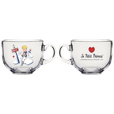 小王子麥片杯早餐杯優格杯牛奶杯 - 共2款精美設計，為您的餐桌增添童趣, Clear, 1個