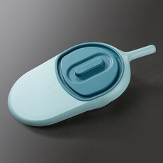 隔日達 臥床臥式大便便盆 癱瘓病人家用床上孕産㛿鴨嘴式臥床成人老人便盆－, 護理便盆（淺藍+深藍）無布套