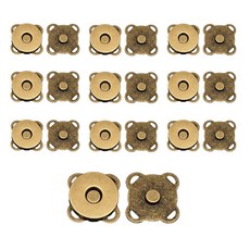 10mm 자석단추 가방자석 똑딱이 지갑 옷 수선 DIY 부자재, 10개, 귀자석단추-10mm-청동