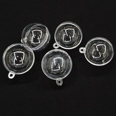 투명 플라스틱볼 원형캡슐 4cm 5P, 1개, 상세페이지 참조