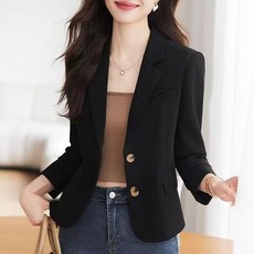 lofei 여성 숏 슬림 자켓 봄 간절기 아우터 JK05