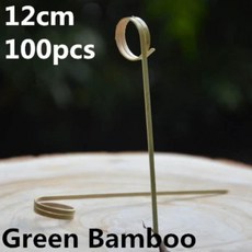 하트 꽃 모양 대나무 꼬치 뷔페 컵케이크 과일 디저트 스틱 칵테일 웨딩용, 1개