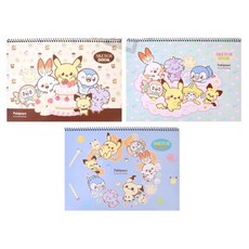 초등 유아 미술 색칠놀이 포켓몬스터 스케치북, 5개, 15매, 8절