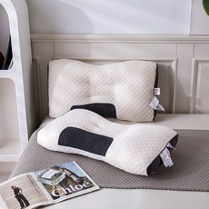 ANYOU 편안한 메모리폼 수면 베개 눌림방지 경추배개 털실융, 1개, 화이트