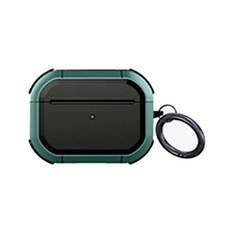 山水之寶 氣囊機甲保護殼 支援無線充電, 青綠色, 1個, AirPodsPro 2 , AirPodsPro
