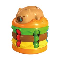 8면 회전 퍼즐 장난감 스트레스 해소 두뇌 놀이, 카피 카피바라 버거 마법의 콩