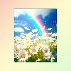 votgl diy페인팅 피포페인팅 명화그리기 그림그리기유화그리기세트40 x 50cm, 0015 토끼, 1개