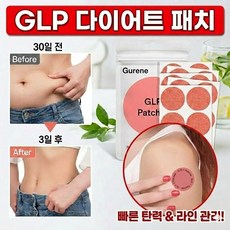 Gurene GLP1 바디관리 패치 다이어트 패치 살빼는 패치 지흡 패치 군살관리 복부 팔뚝 허벅지 셀룰라이트 제거 피부탄력 식물성분 남녀공용, 2개, 3개입