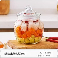 玻璃密封罐 醃製食品儲物罐, 1個