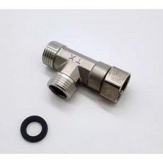 大王衛浴 不銹鋼活動三通 一內二外 四分 水管轉接, 1個