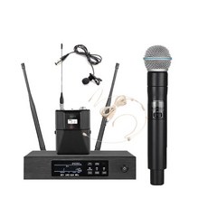 정시출고 AOJIE D4 무선 마이크 시스템 세트 전문 공연 노래방 UHF 고도 장거리, 06 Beta58suit 900mhz, 6) Beta58suit 900mhz
